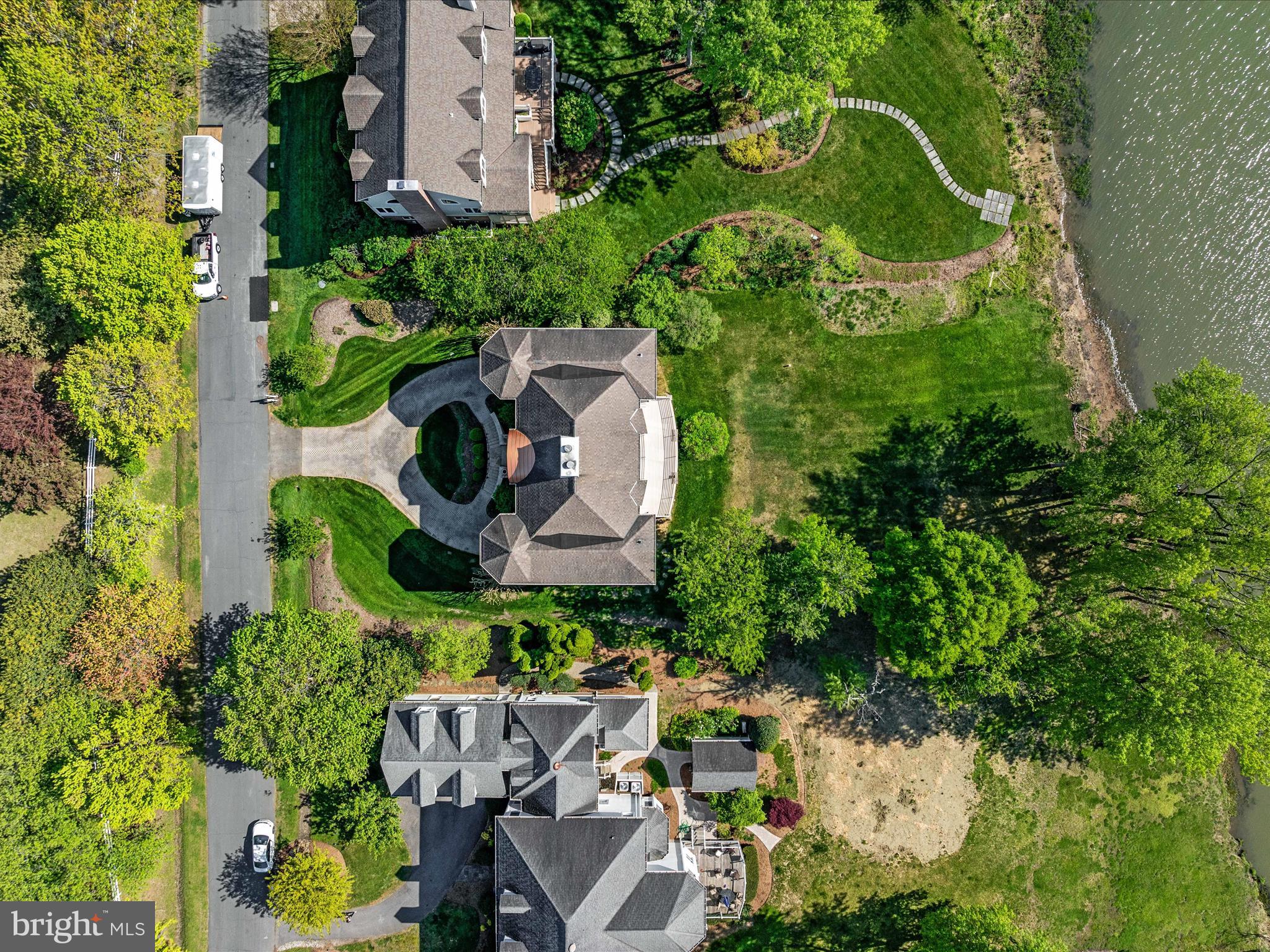1237 Cherry Tree Lane Annapolis, MD 21403 - Photo 72 of 86 an aerial view of a house with yard swimming pool and outdoor seating