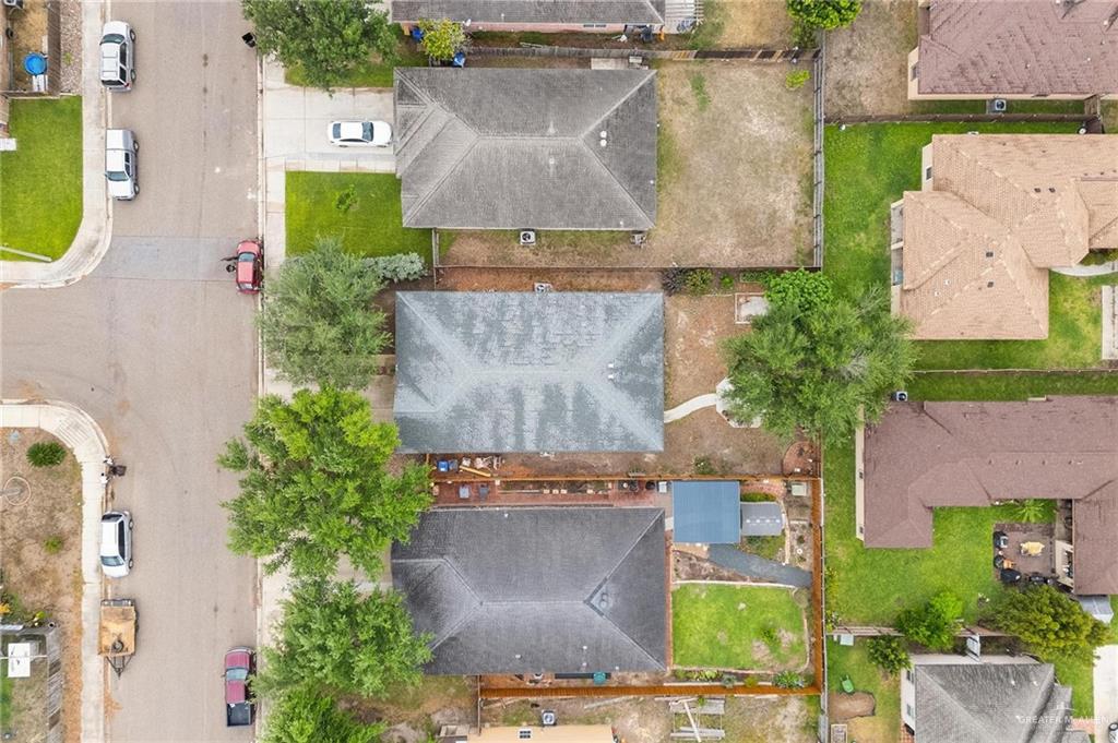 4716 Xanthisma Avenue McAllen, TX 78504 - Photo 15 of 17 an aerial view of a house with a garden and a yard