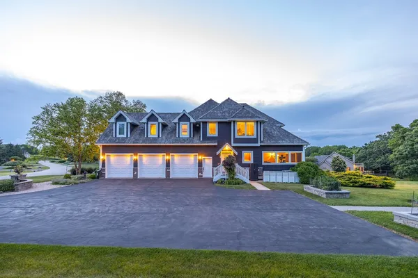 a house view with a garden space