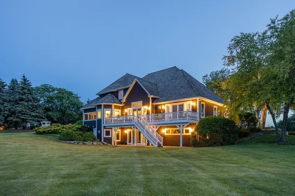 an front view of a house with garden