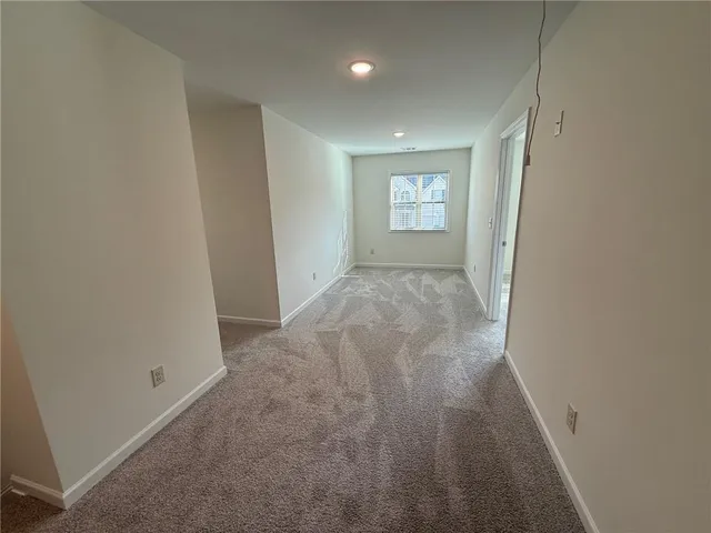 a view of hallway with window