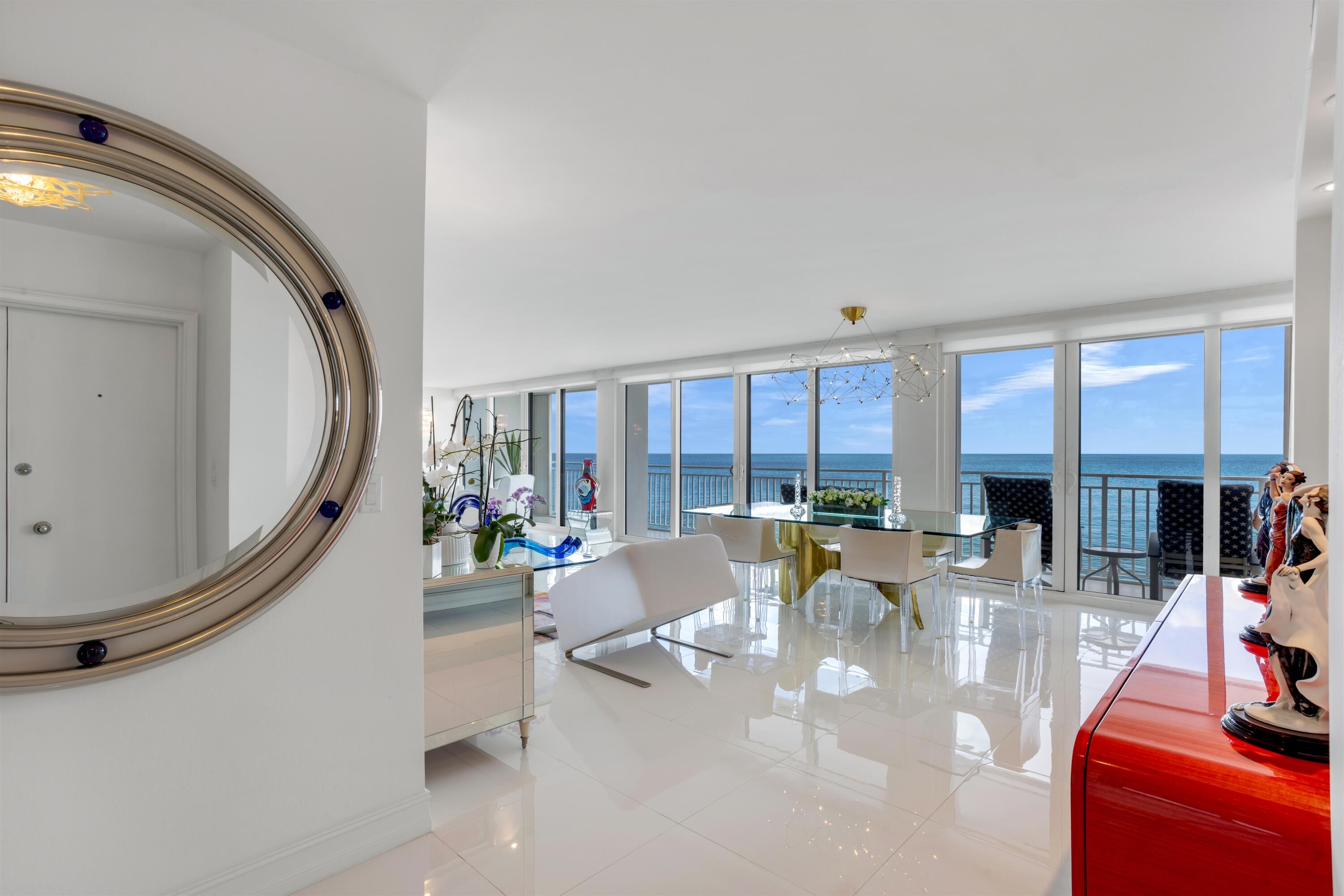 2600 South Ocean Boulevard, Unit 11E Boca Raton, FL 33432 - Photo 5 of 46 FOYER TO OCEANFRONTGREAT ROOM