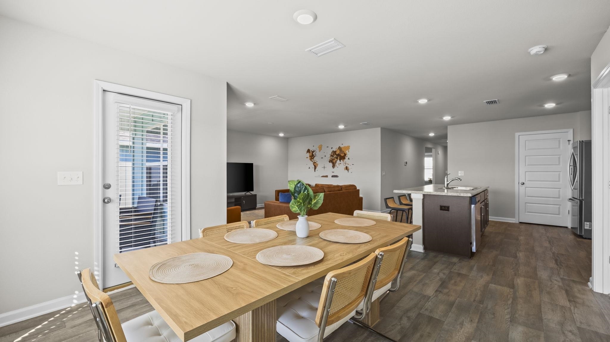 224 Burnston Way Foley, AL 36535 - Photo 15 of 42 Dining room with dark wood finished floors and recessed lighting