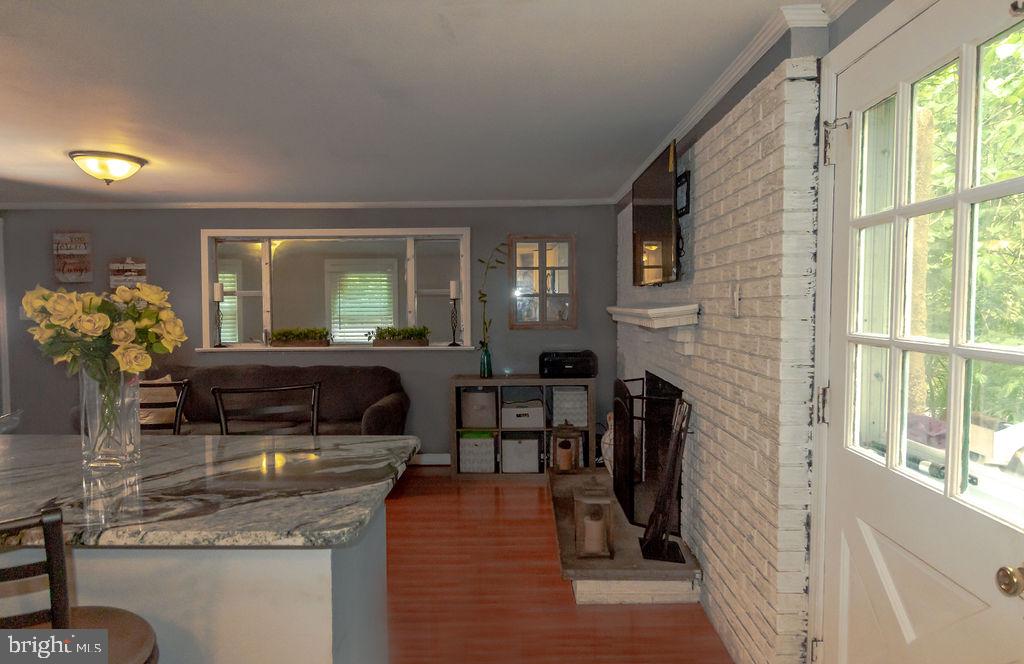 Beautiful granite counter top.