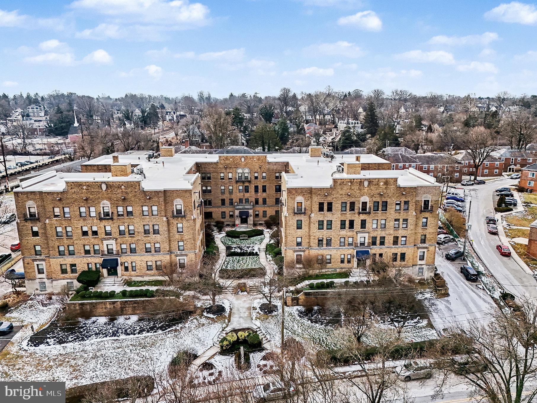 900 Valley Road, Unit C302 Elkins Park, PA 19027 - Photo 3 of 30 Front Aerial View