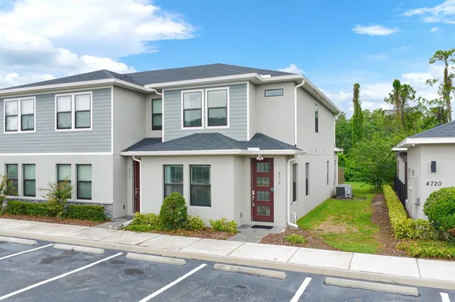 front view of residential houses