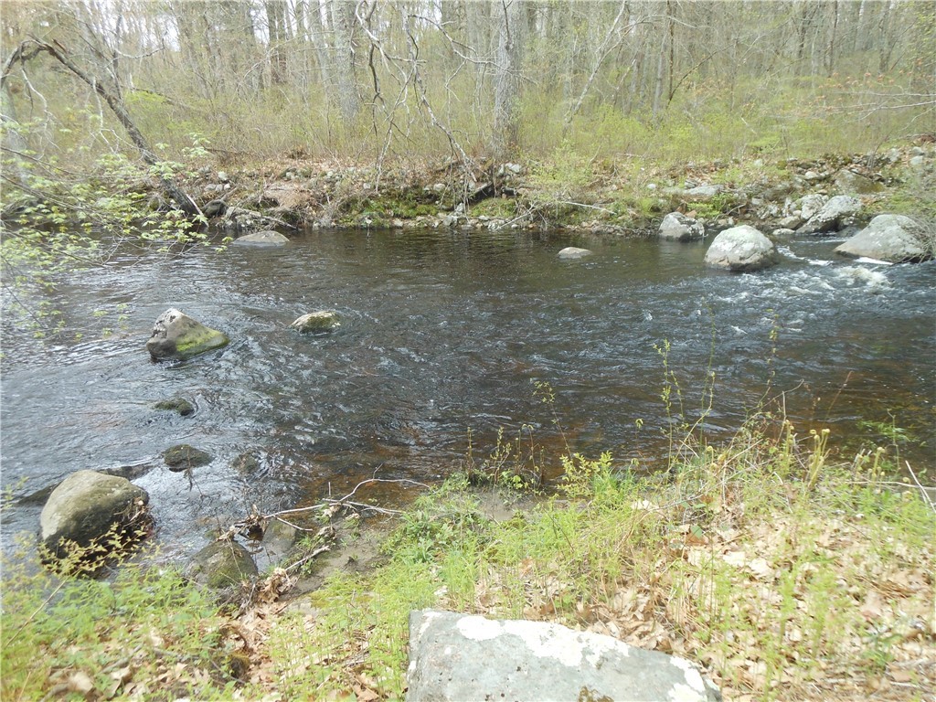 20 Potter Road Foster, RI 02825 - Photo 22 of 29 MOOSUP RIVER - REAR PROPERTY LINE