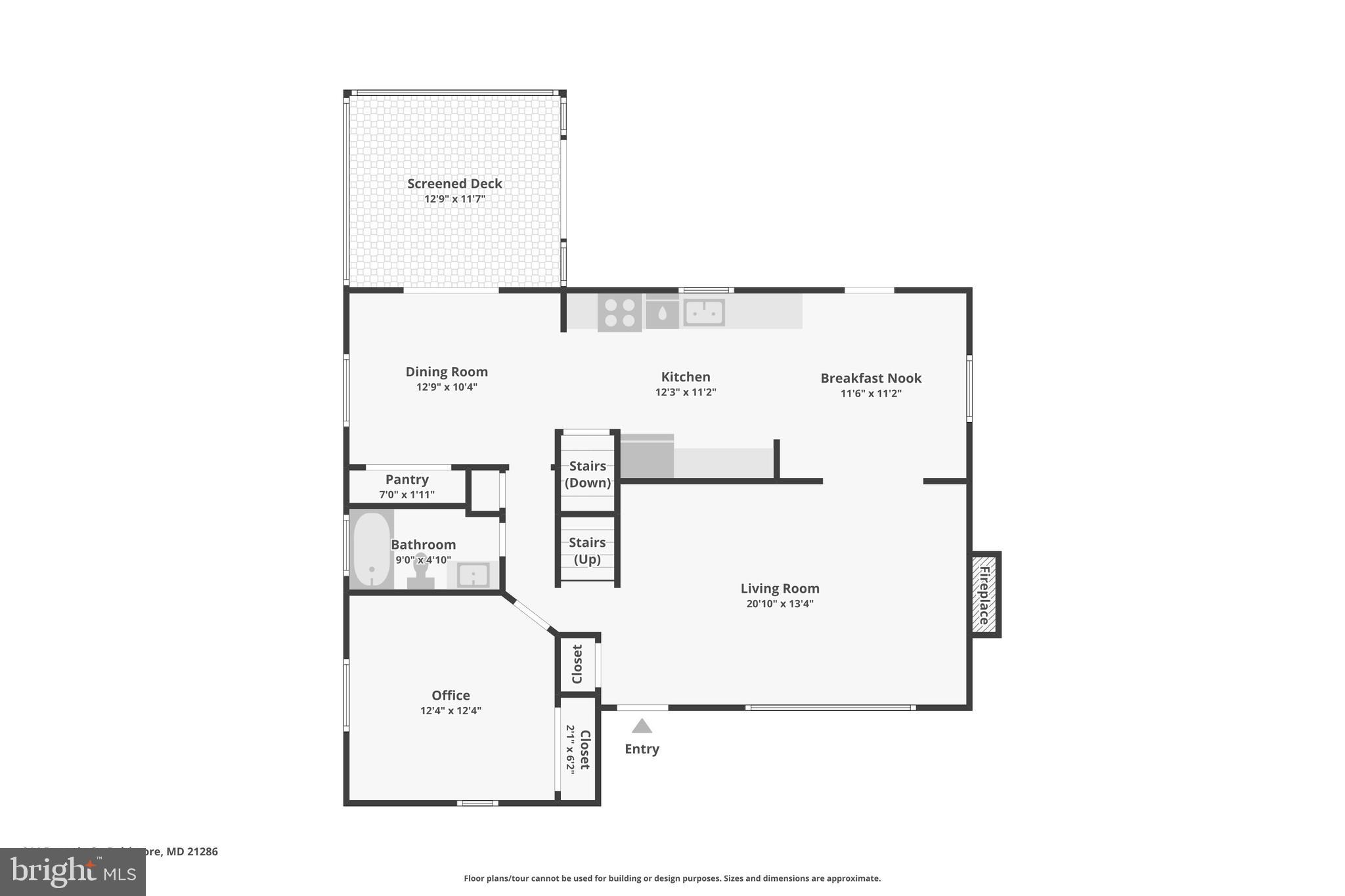 914 Rappaix Court Towson, MD 21286 - Photo 39 of 41 Floor 1-Floor Plan