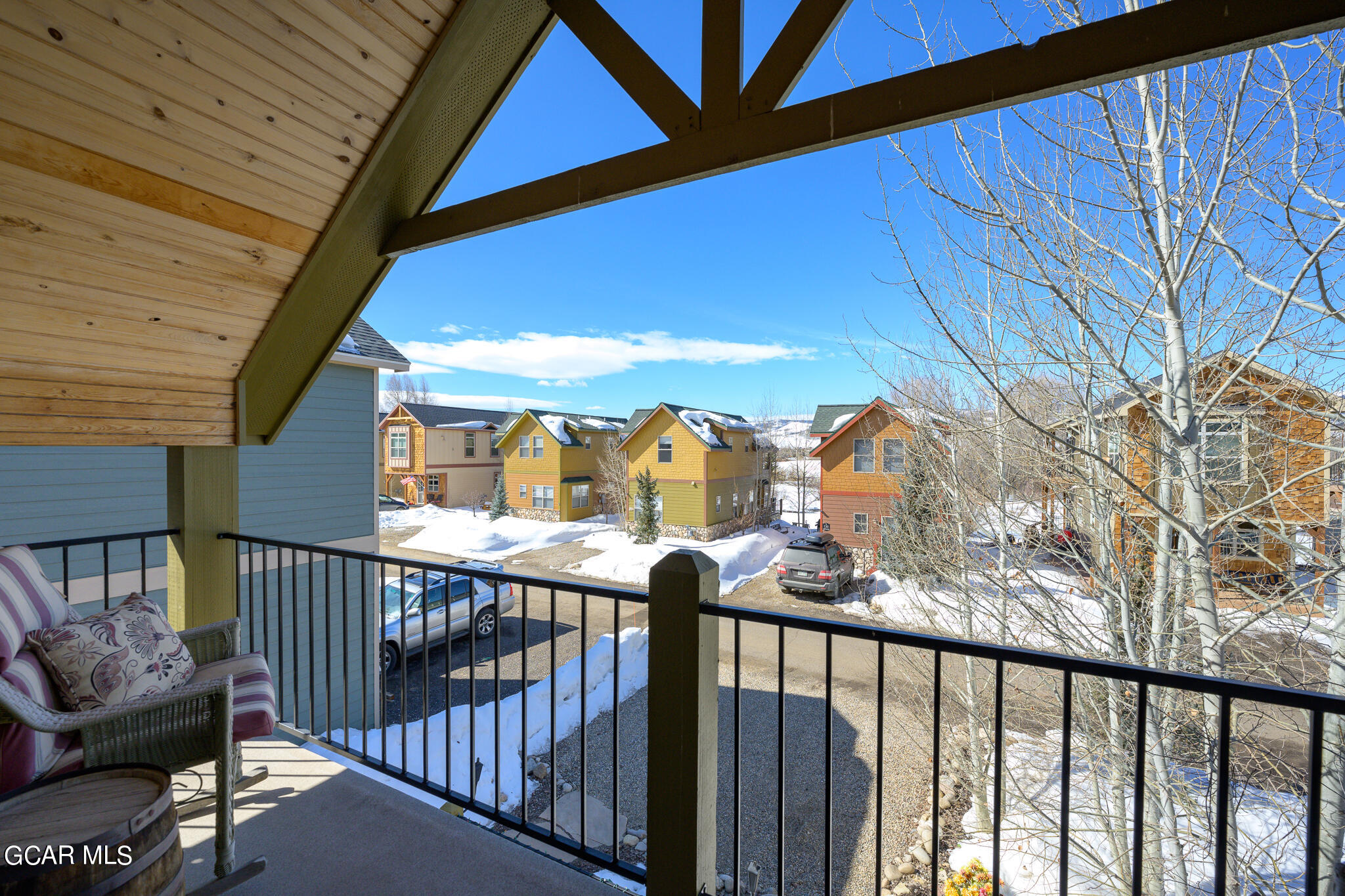 129 Edgewater Circle Granby, CO 80446 - Photo 23 of 63 a view of a balcony with furniture