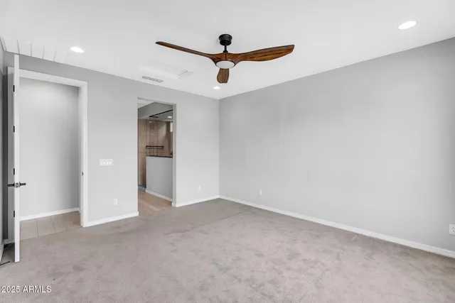 a view of an empty room