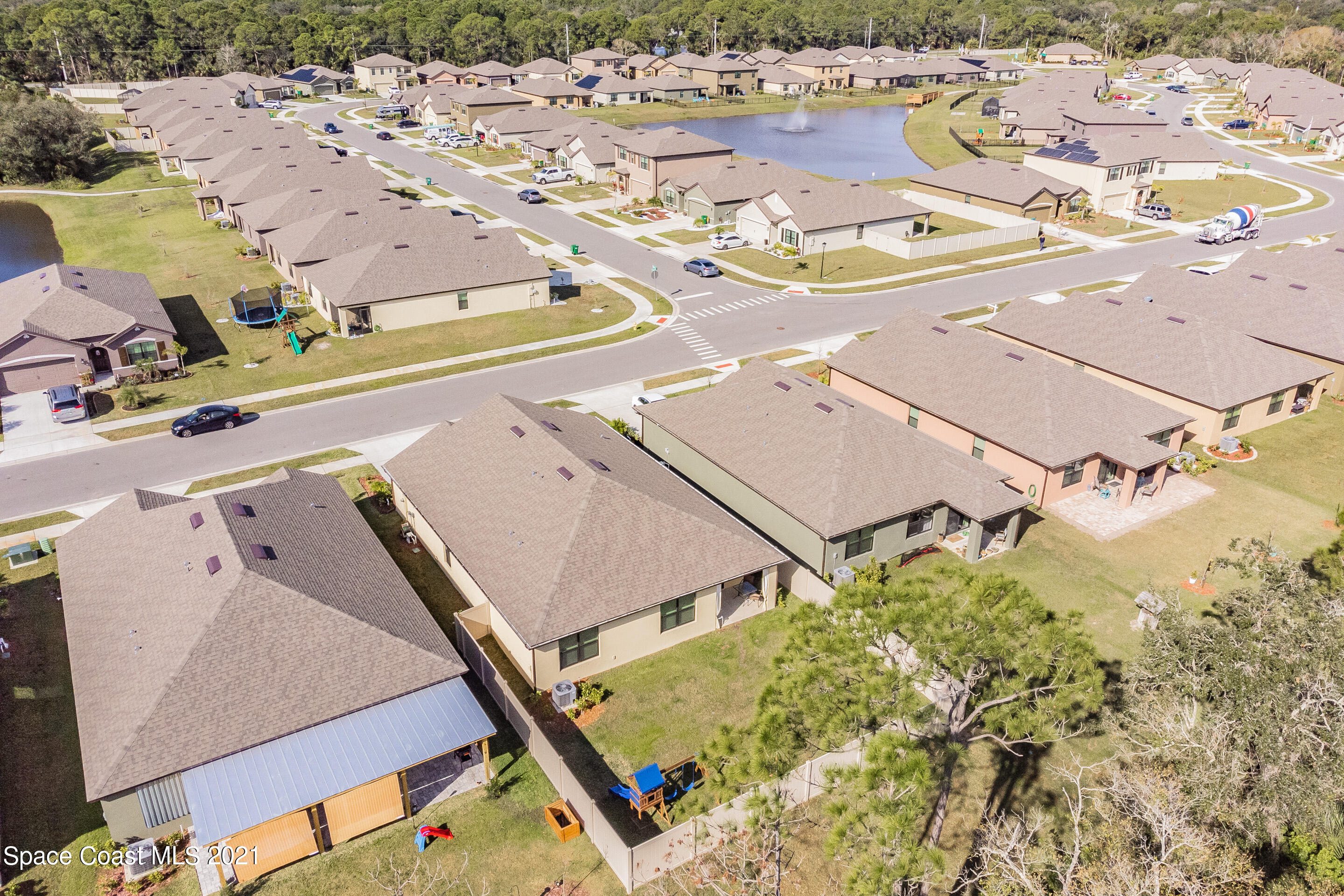 1581 Saxton Road Cocoa, FL 32926 - Photo 42 of 47 Aerial View