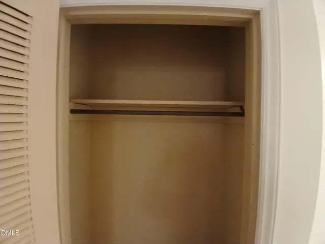 a close view of closet