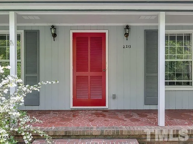 a view of front door