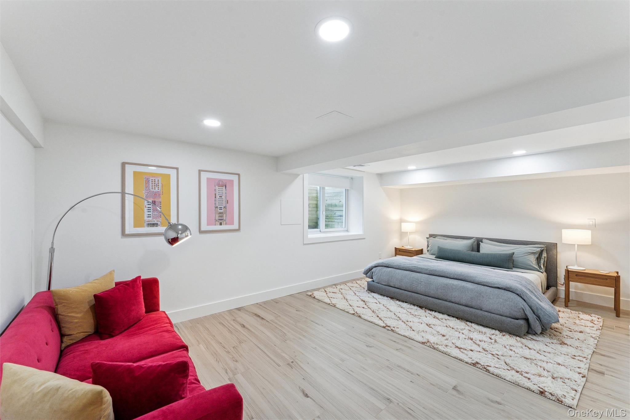 8 Deer Path Quogue, NY 11959 - Photo 14 of 23 Bedroom featuring recessed lighting and light wood-type flooring