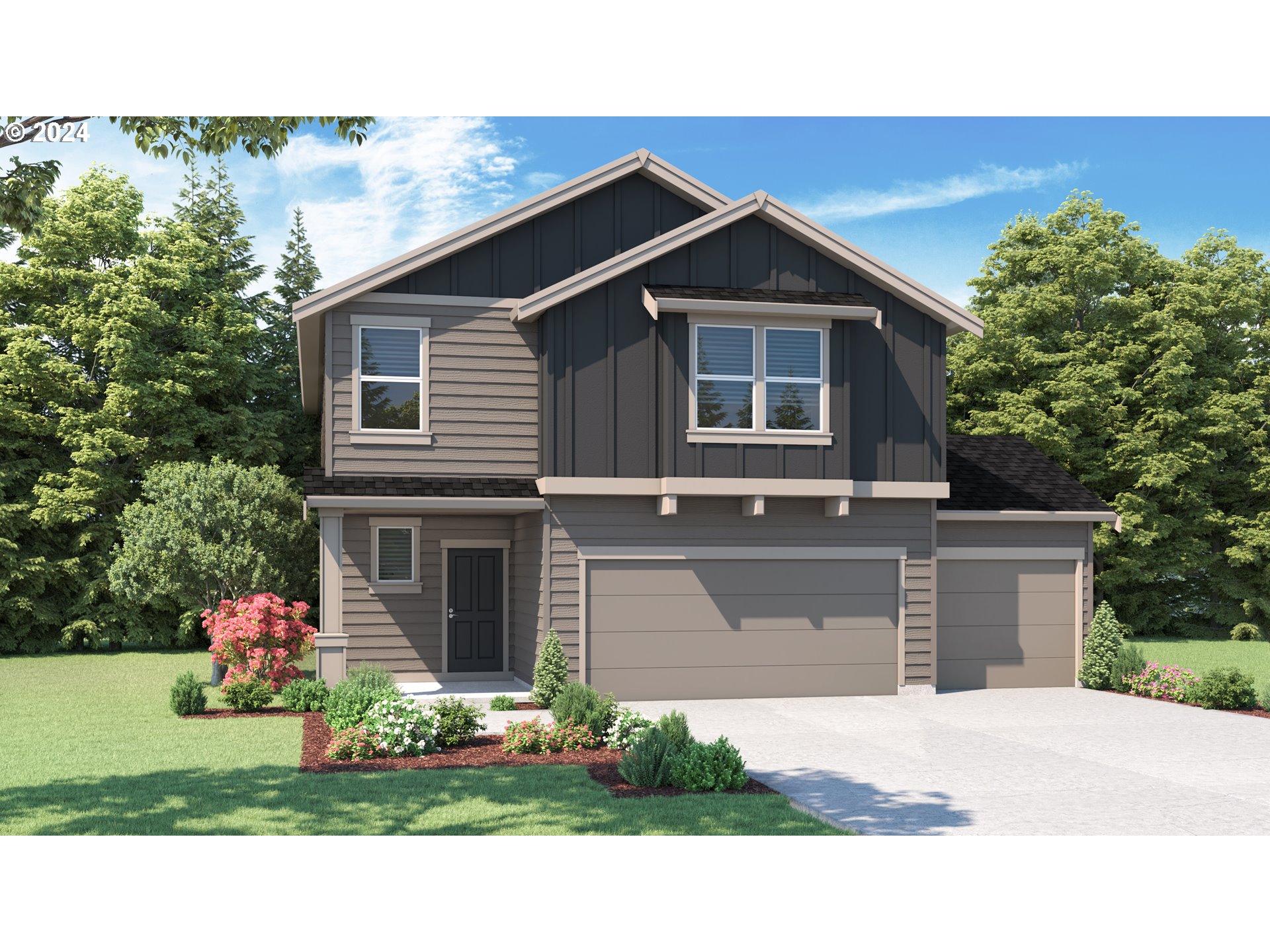3352 Southeast Olvera Avenue Gresham, OR 97080 - Photo 1 of 23 a front view of a house with a yard
