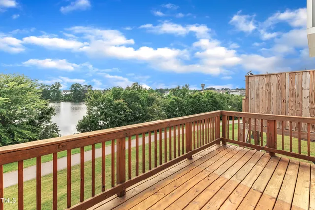 a view of city from a balcony
