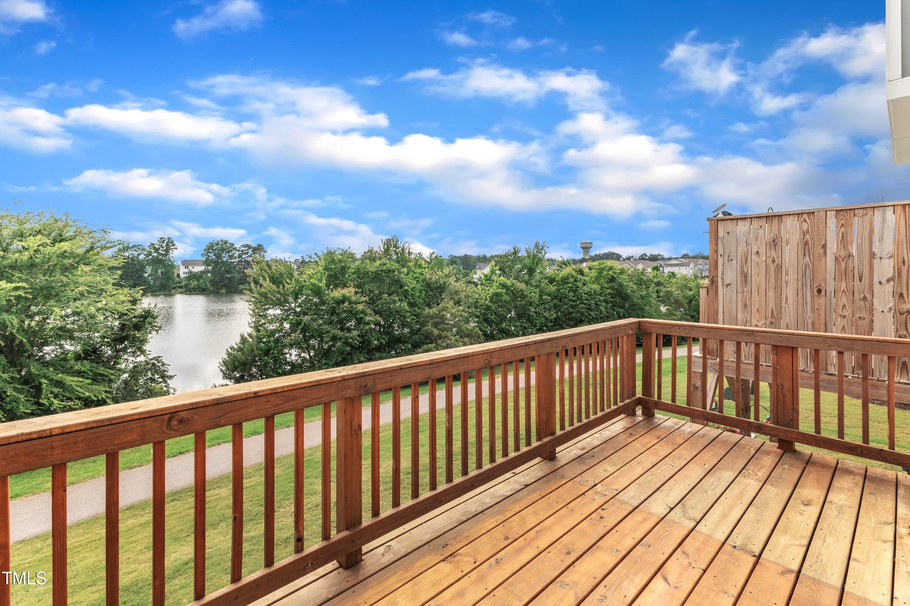 a view of city from a balcony