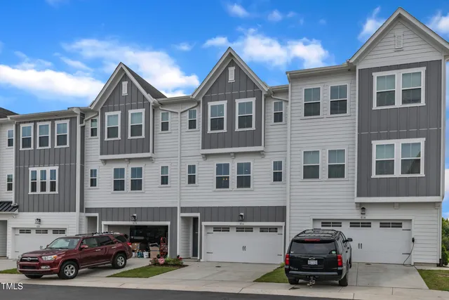 a car parked in front of a building
