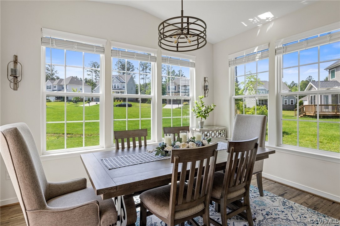8125 Timberstone Drive Chesterfield, VA 23832 - Photo 14 of 34 a view of a dining room with furniture window and outside view