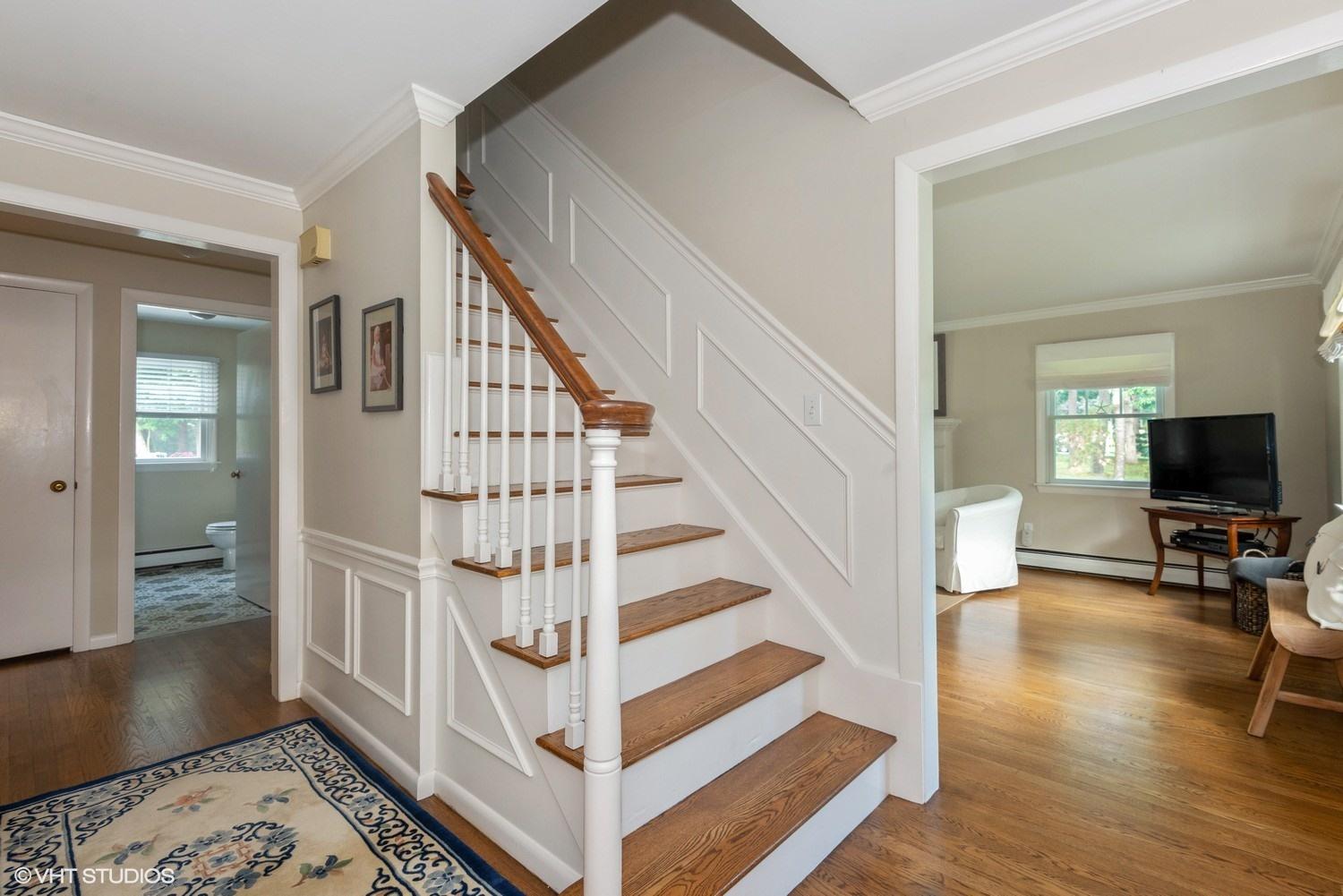1166 Old Post Road Cotuit, MA 02635 - Photo 3 of 15 a view of entryway and hall with wooden floor