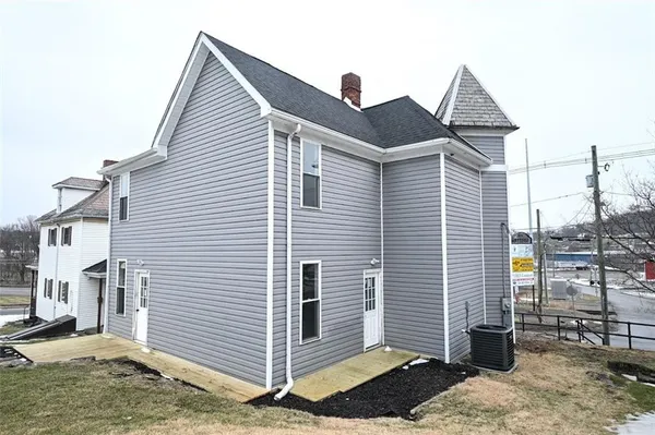a front view of a house