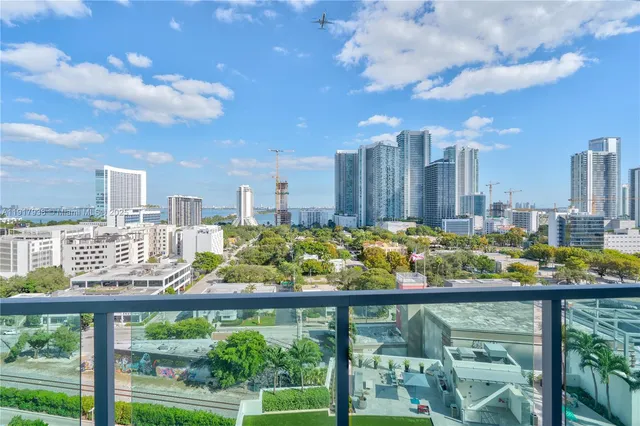 a city view from a balcony