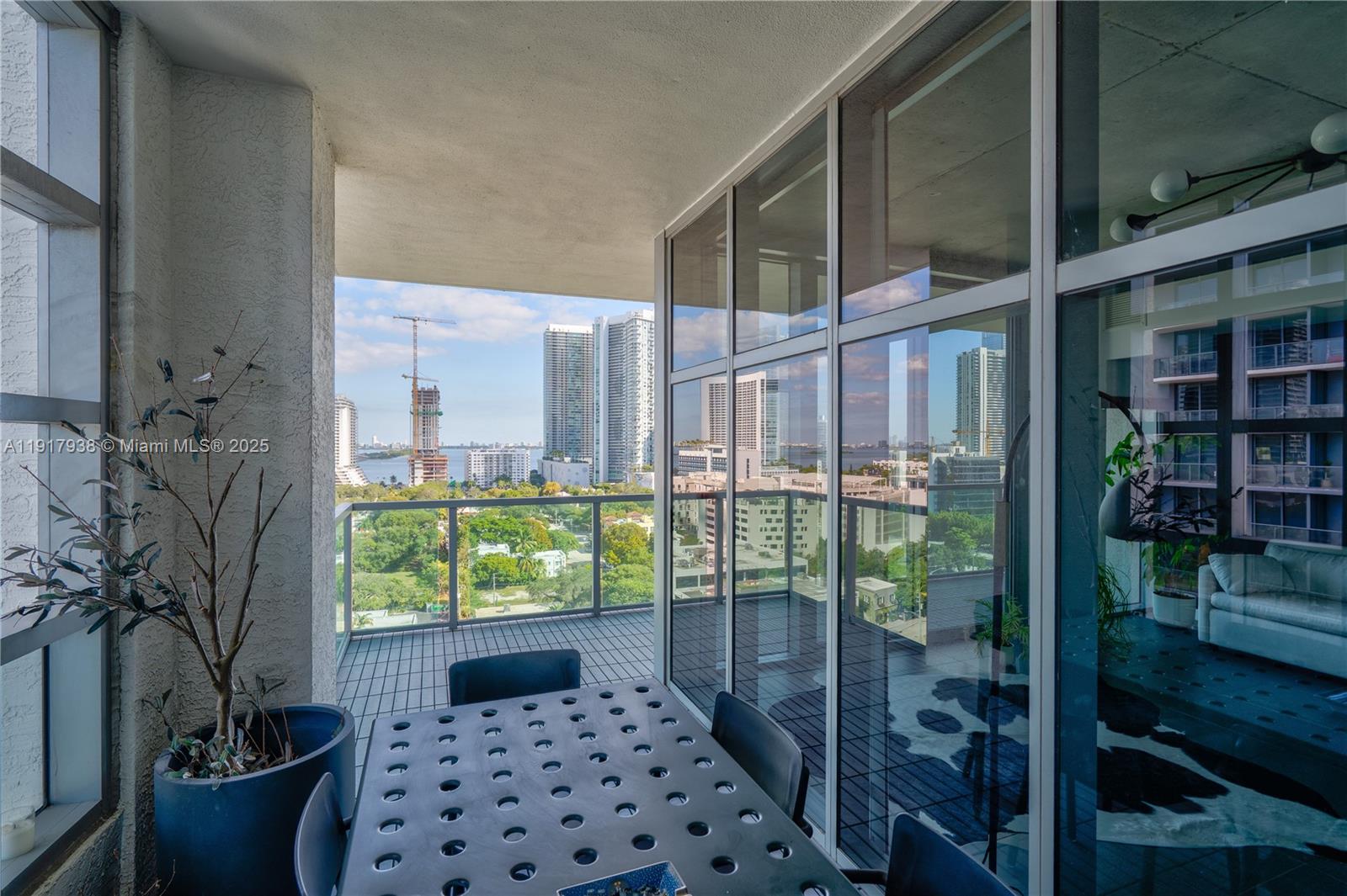 3301 Northeast 1st Avenue, Unit H1215 Miami, FL 33137 - Photo 25 of 45 a balcony view with a potted plant