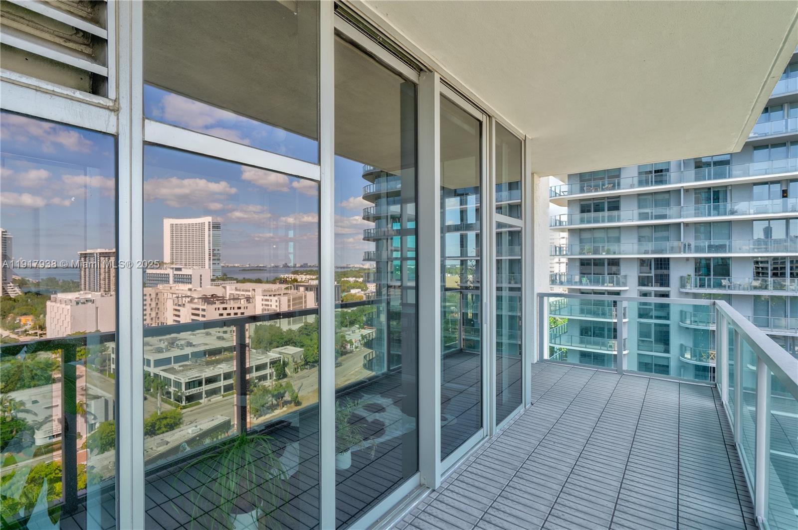 3301 Northeast 1st Avenue, Unit H1215 Miami, FL 33137 - Photo 29 of 45 a view of balcony with wooden floor