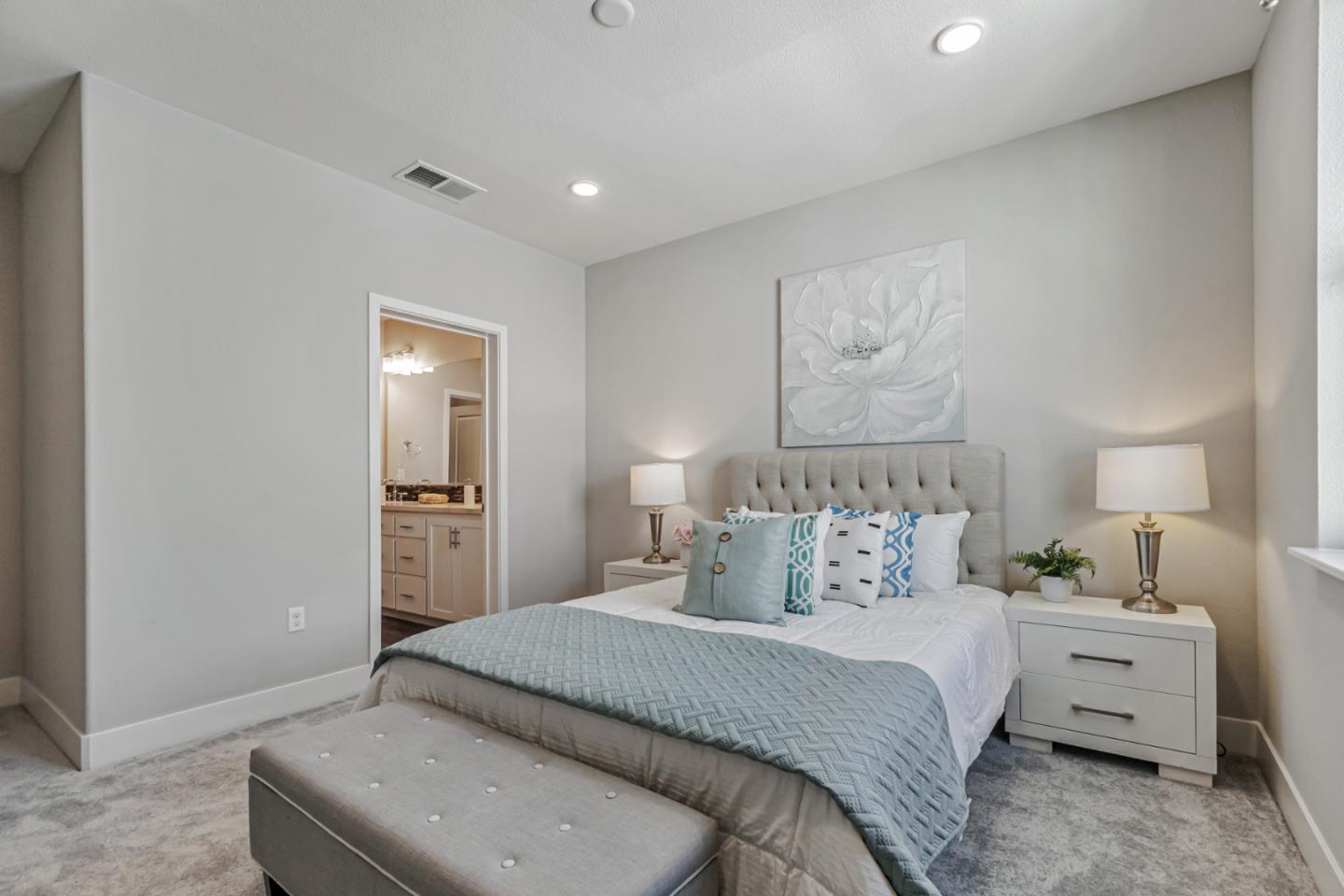 1633 Centre Pointe Drive Milpitas, CA 95035 - Photo 16 of 38 a bedroom with a bed and a night stand