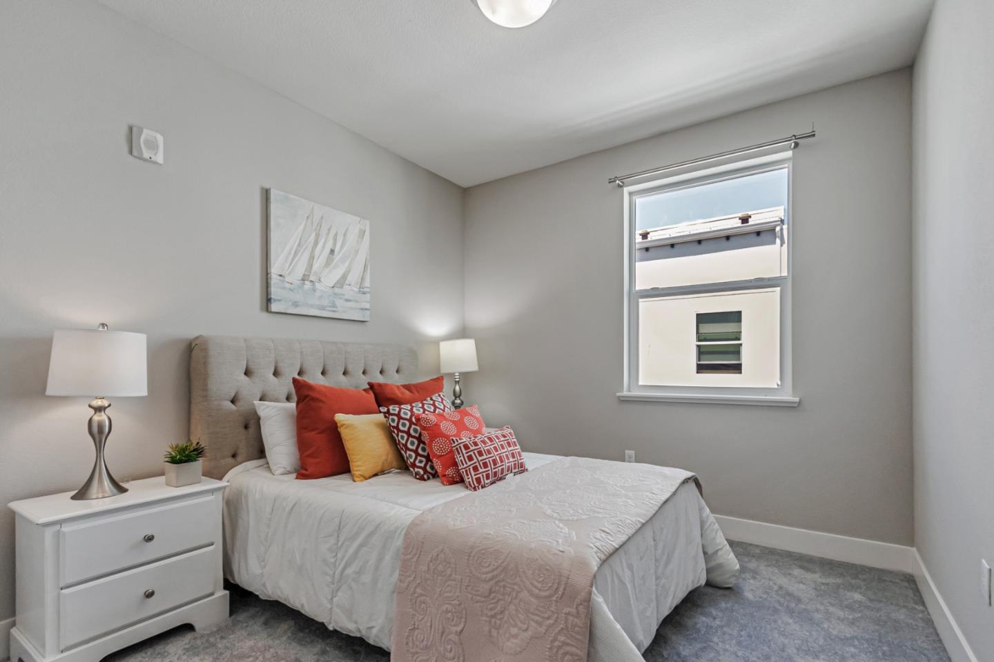 1633 Centre Pointe Drive Milpitas, CA 95035 - Photo 19 of 38 a bedroom with a bed and a night stand