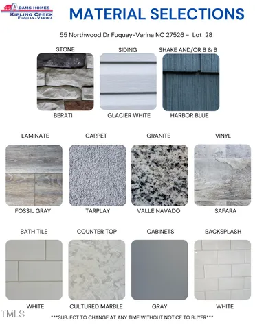 $454,400 | 55 Northwood Drive, Fuquay-Varina, NC 27526