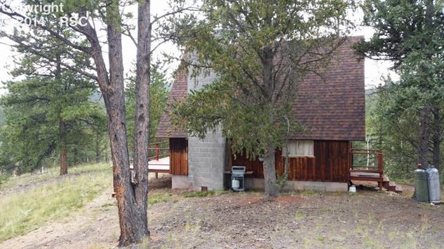 This is the view as you arrive at your cabin in the woods 