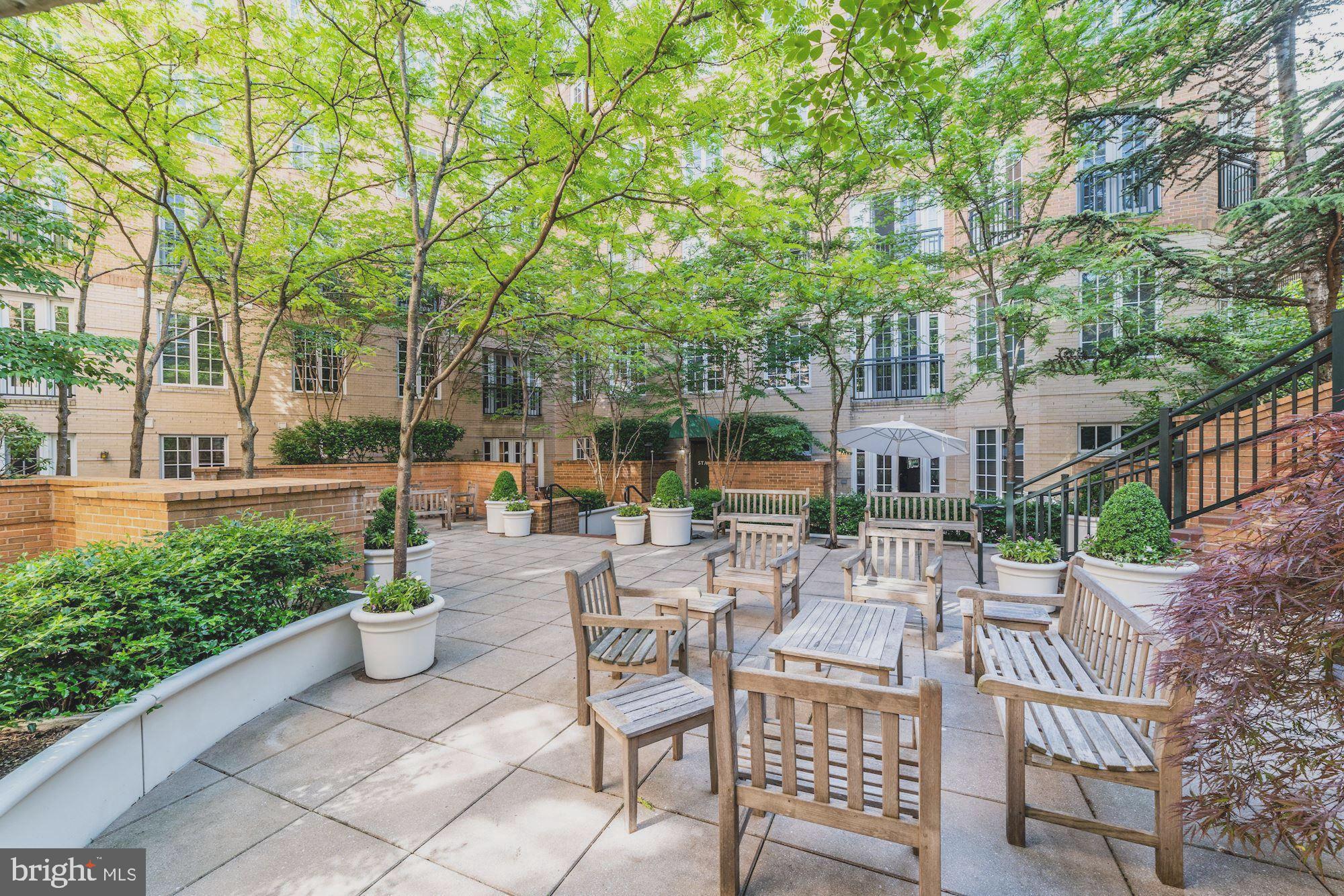 2501 Wisconsin Avenue Northwest, Unit 303 Washington, DC 20007 - Photo 17 of 24 Common Courtyard on lower level