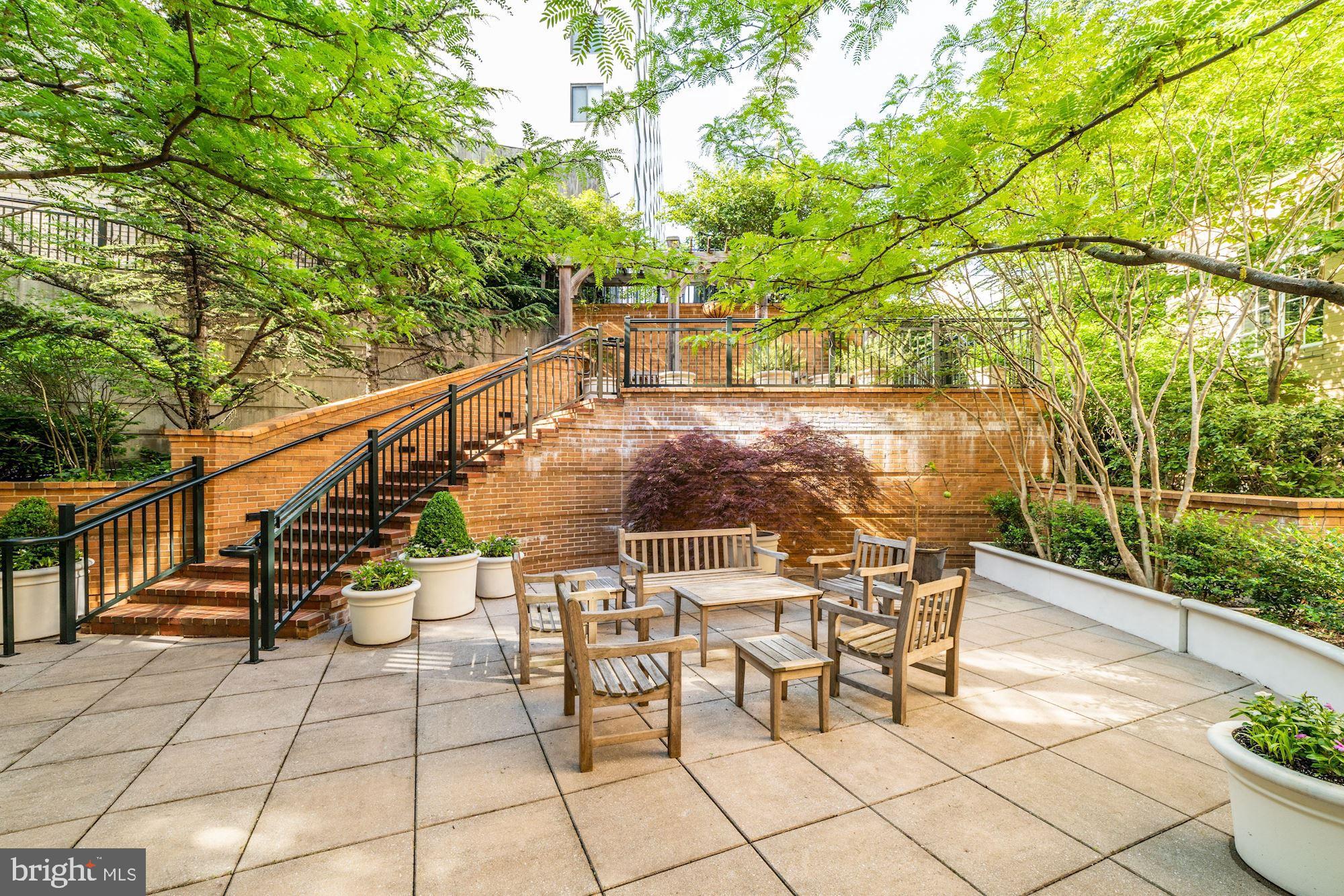 2501 Wisconsin Avenue Northwest, Unit 303 Washington, DC 20007 - Photo 18 of 24 Common Courtyard on lower level