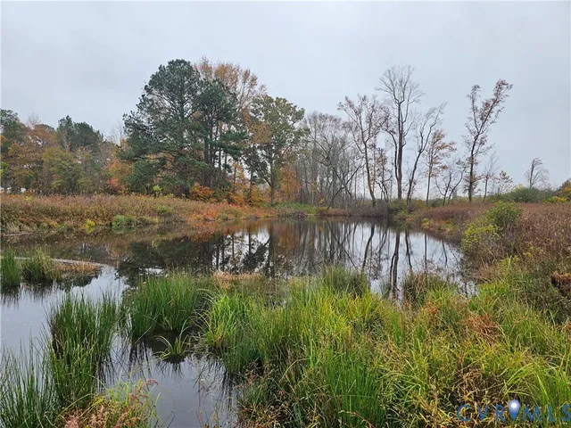 a view of a lake with outdoor space