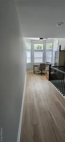 a view of a workspace and a window