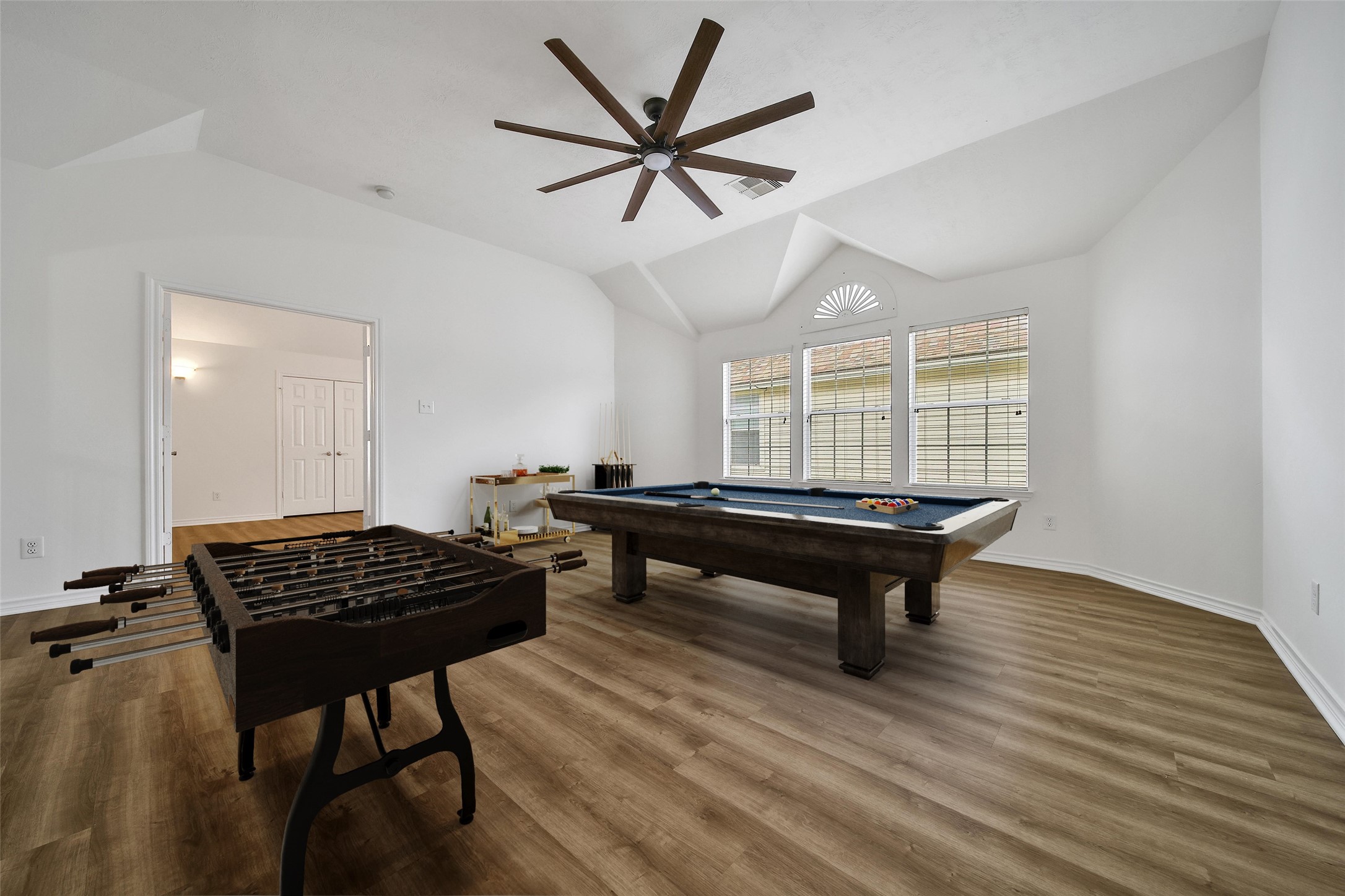 714 Stubbs Bend Drive Rosenberg, TX 77469 - Photo 19 of 38 Upstairs game room/flex space with oversized ceiling fan