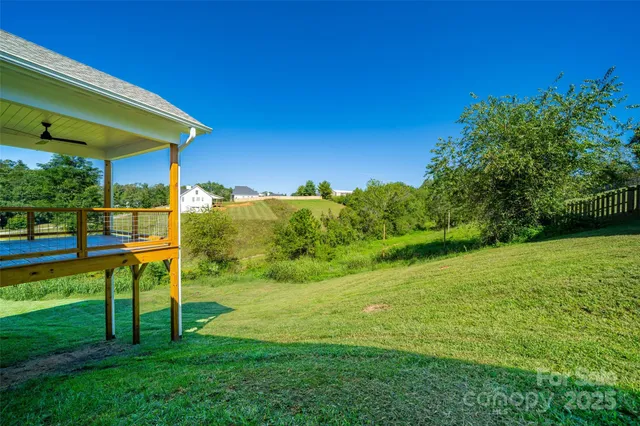 a view of a park with slide