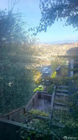 a view of a lake with a yard