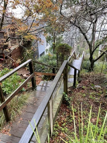 a view of outdoor space and deck
