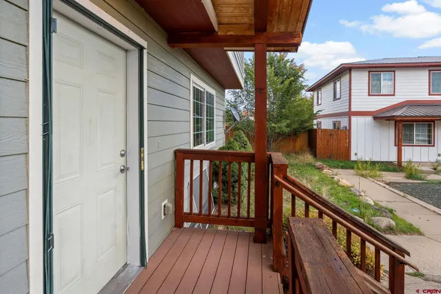 a view of a houses on the deck