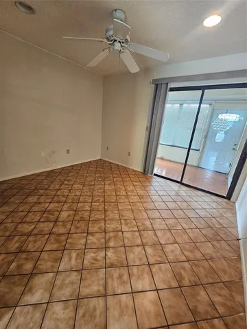 a view of a black and white floor