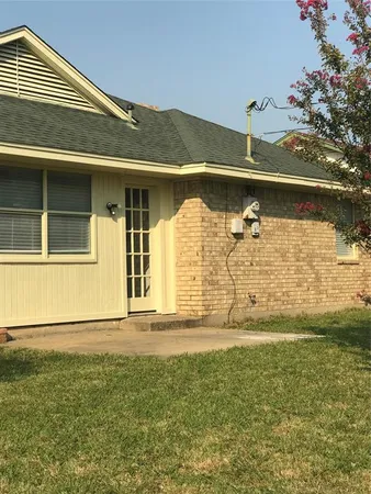 a backyard of a house