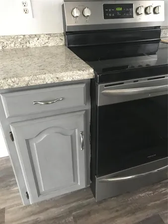 a close view of washer and dryer