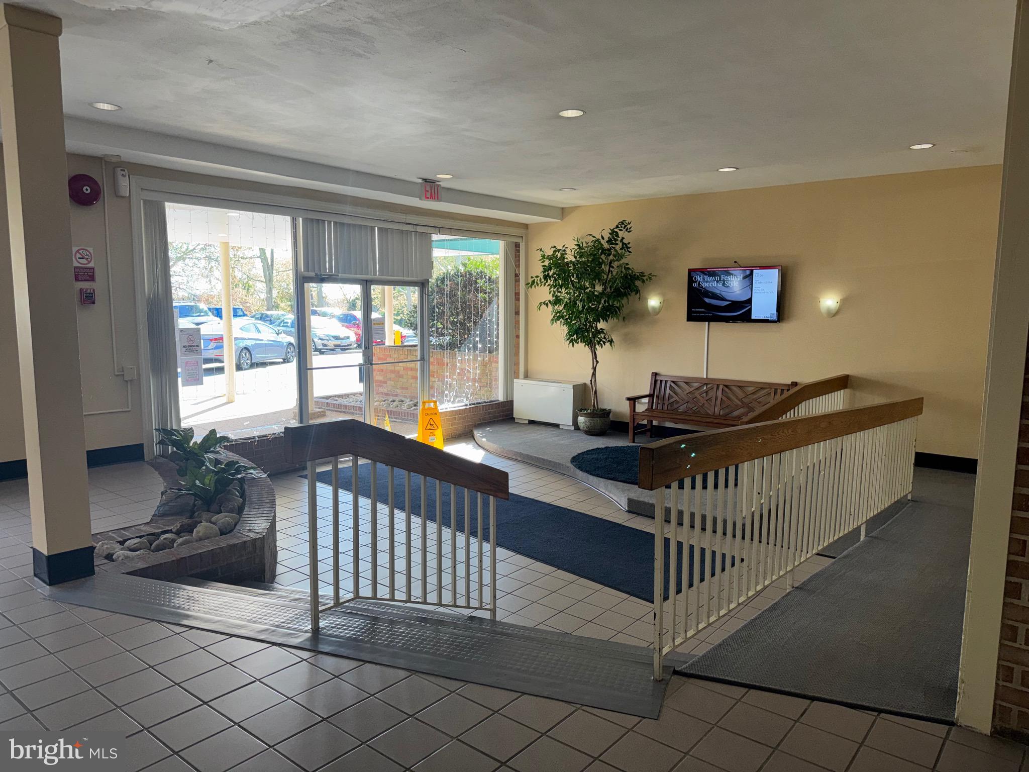 a view of a porch with furniture