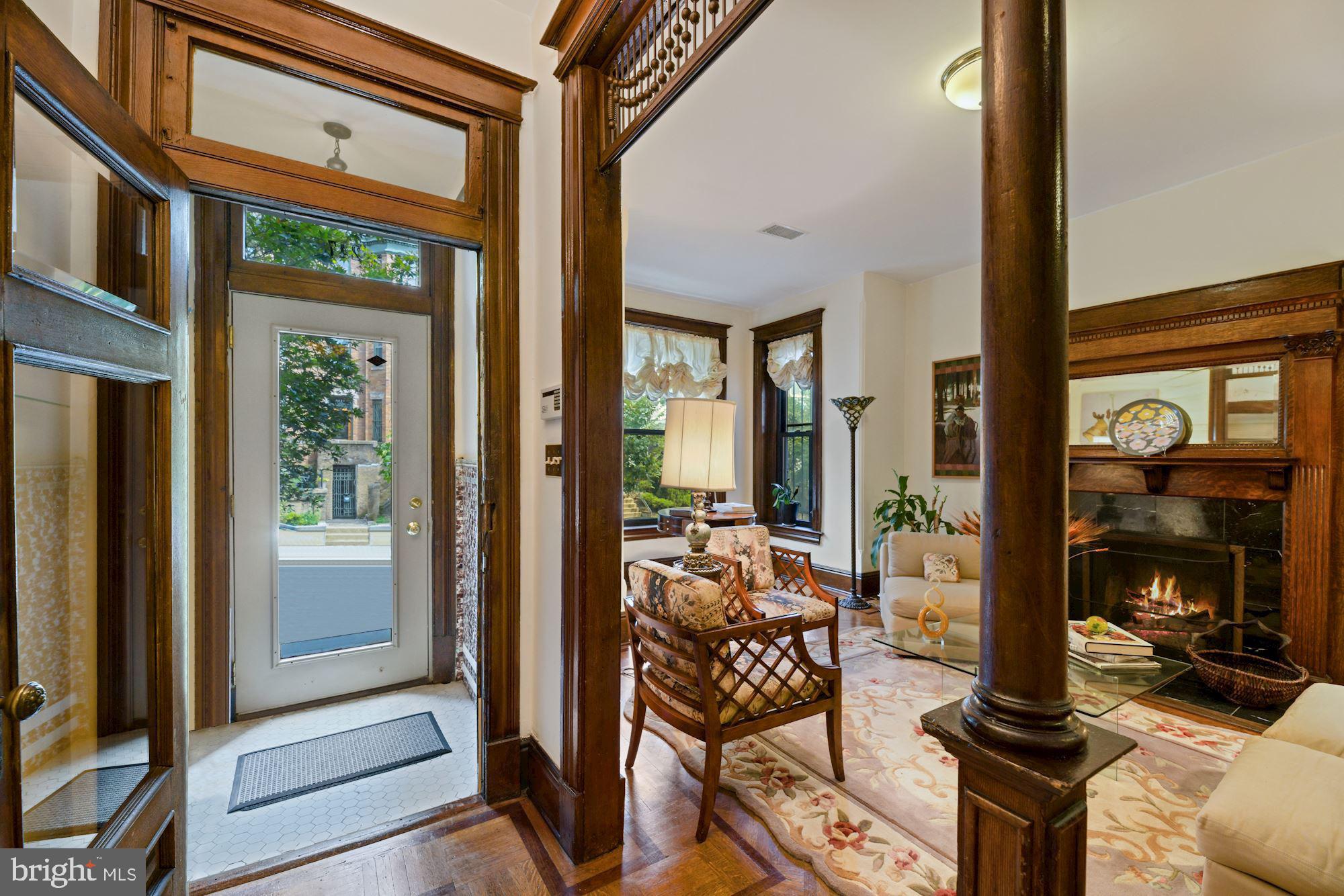 2478 Ontario Road Northwest Washington, DC 20009 - Photo 3 of 28 Entrance Vestibule with Period Details