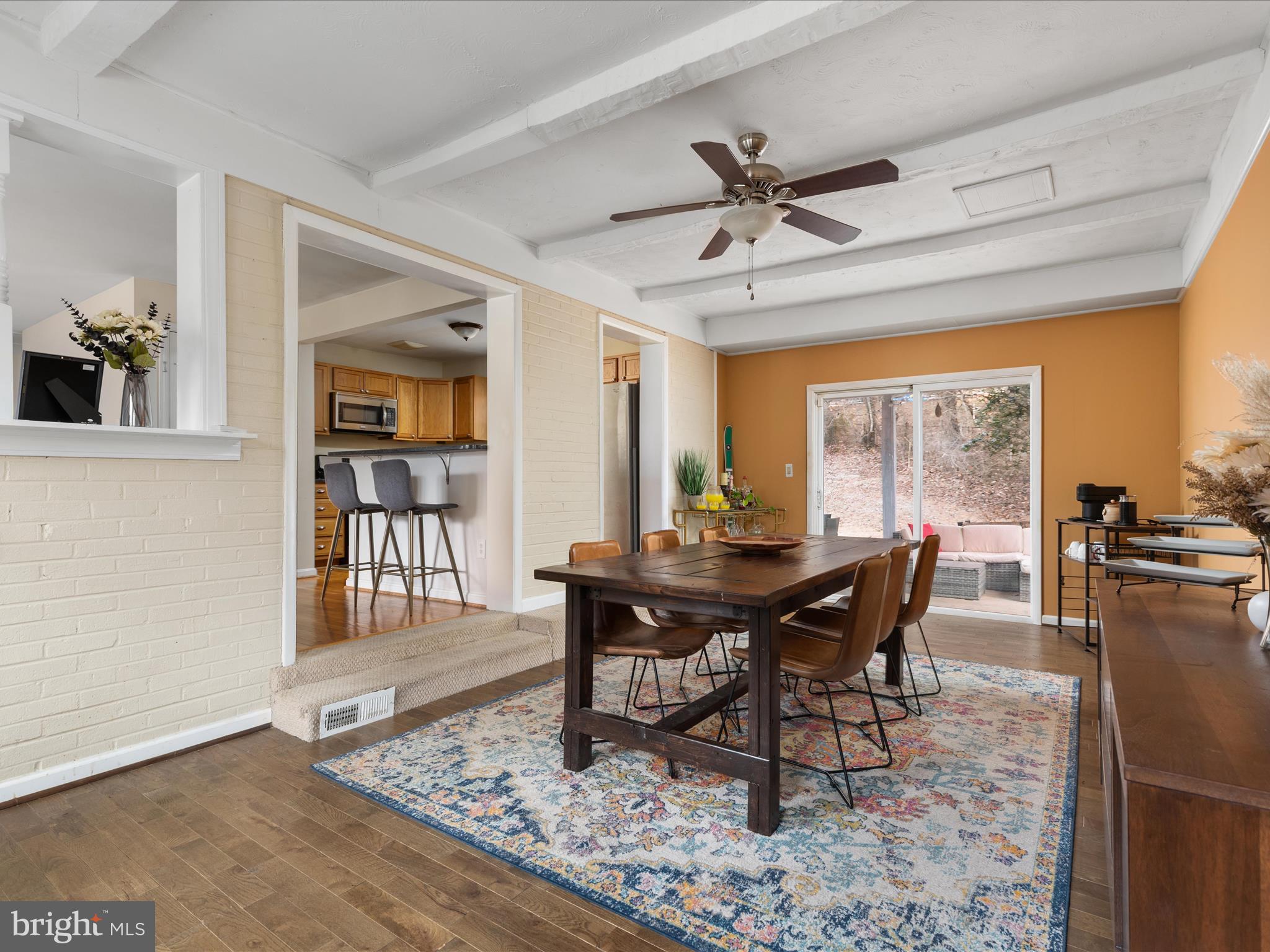 4002 Ronson Drive Alexandria, VA 22310 - Photo 12 of 30 a view of a dining room with furniture window and wooden floor