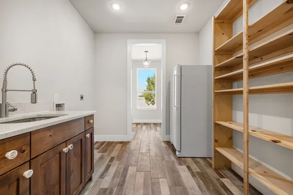 an empty room with window