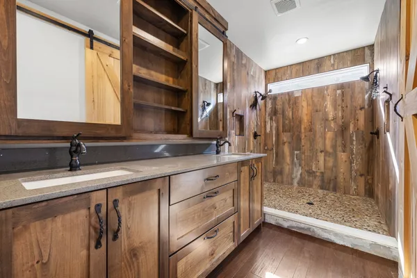 a view of an empty room