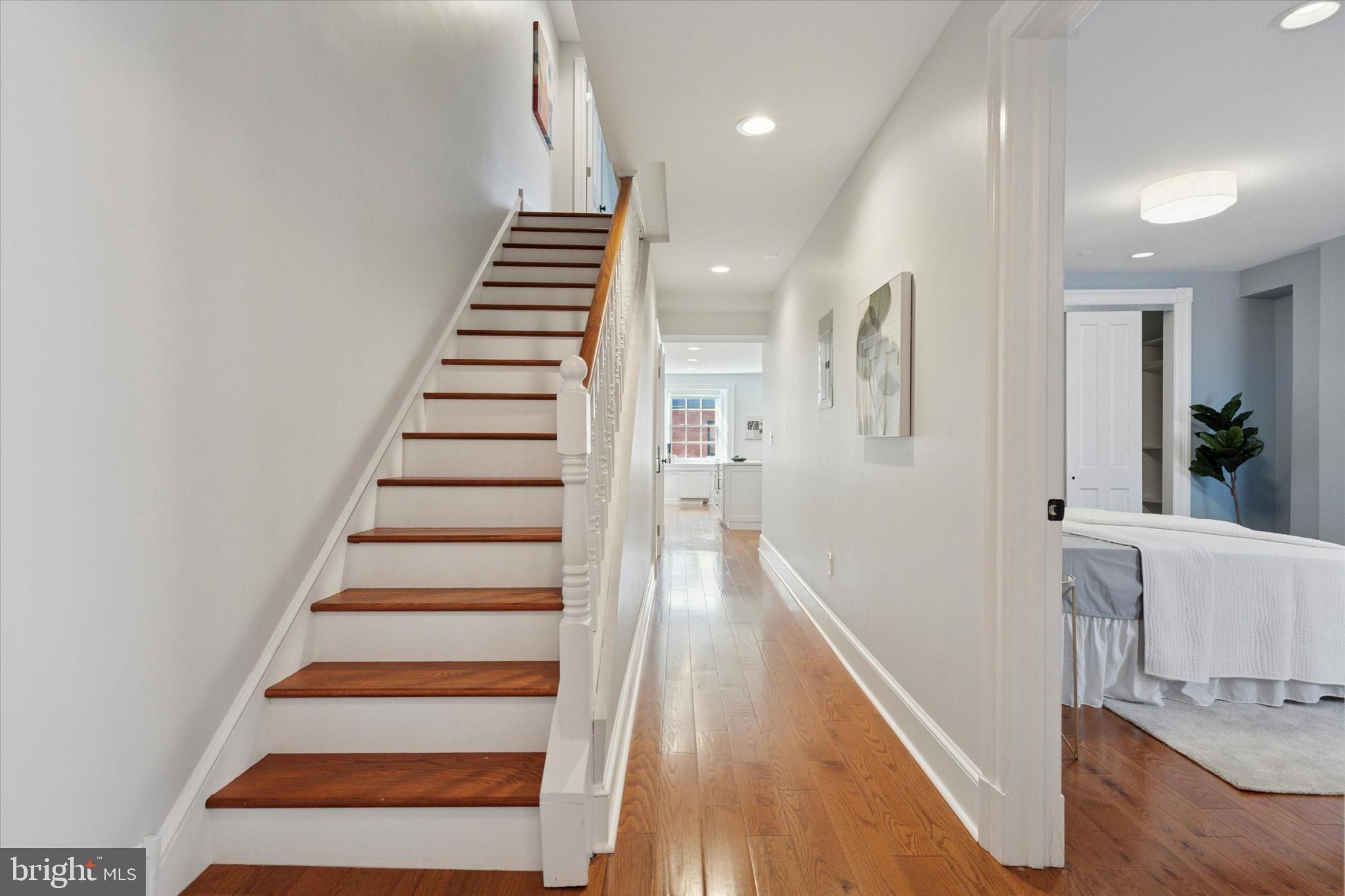 1215 Spruce Street, Unit 301 Philadelphia, PA 19107 - Photo 16 of 27 a view of entryway and hall with wooden floor